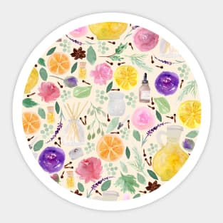 Aromatherapy Watercolor Sticker